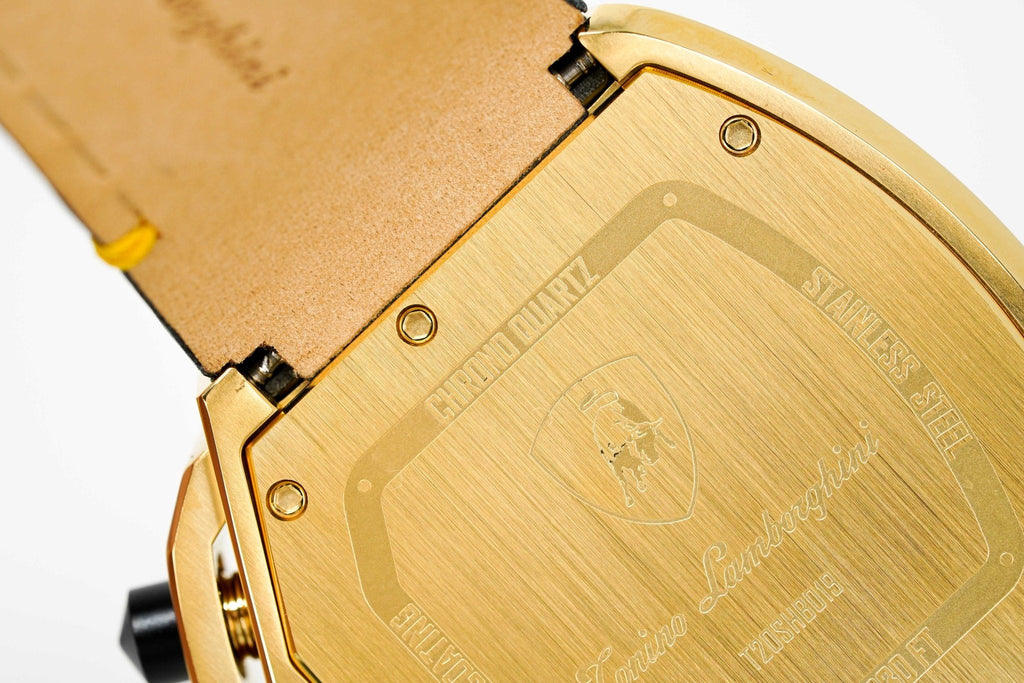 Tonino Lamborghini Men's Chronograph Watch Spyder Horizontal Yellow Gold