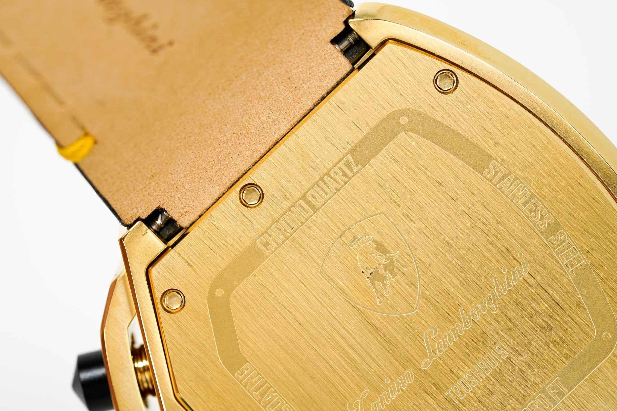 Tonino Lamborghini Men's Chronograph Watch Spyder Horizontal Yellow Gold