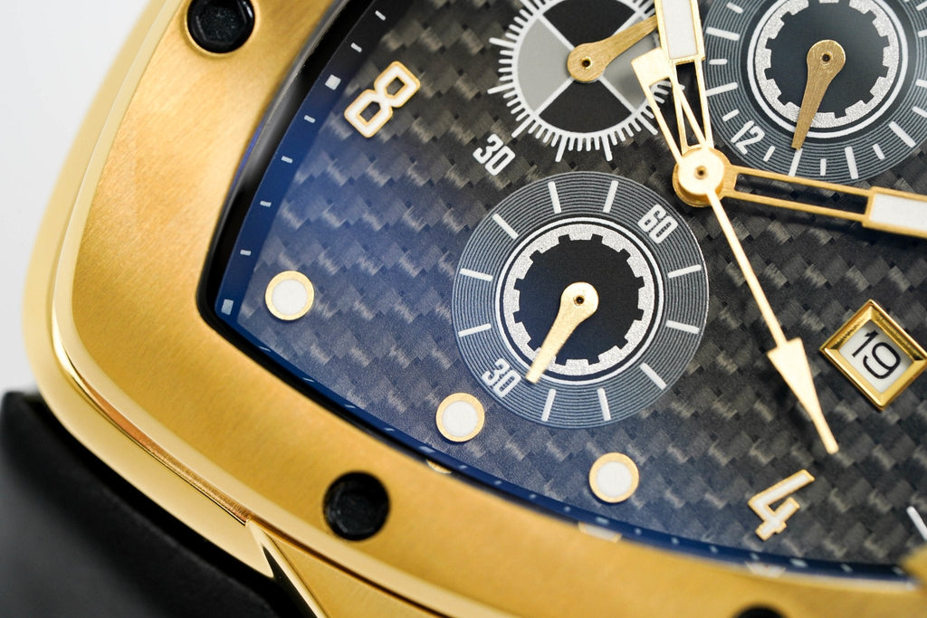 Tonino Lamborghini Men's Chronograph Watch Spyder Horizontal Yellow Gold