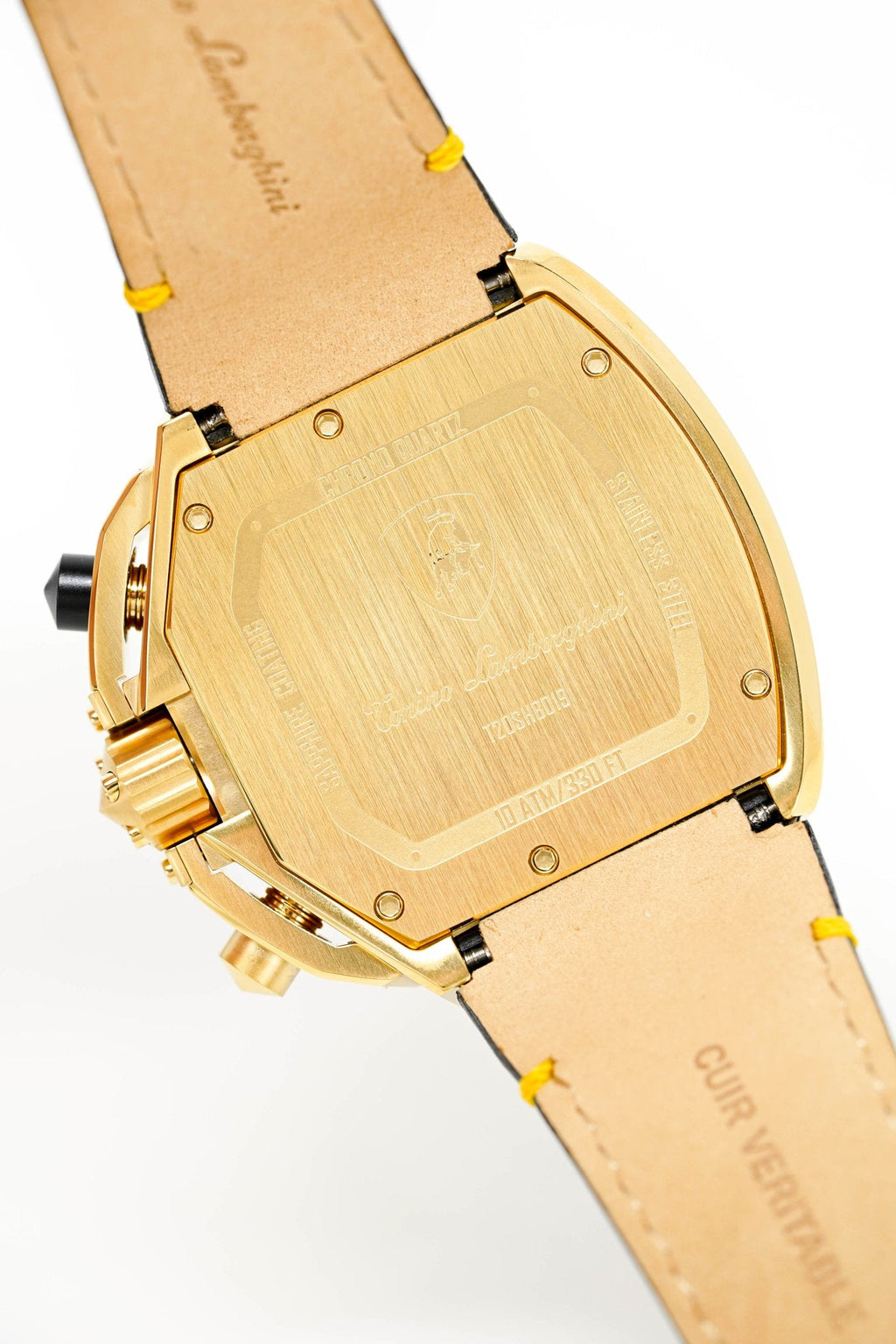 Tonino Lamborghini Men's Chronograph Watch Spyder Horizontal Yellow Gold
