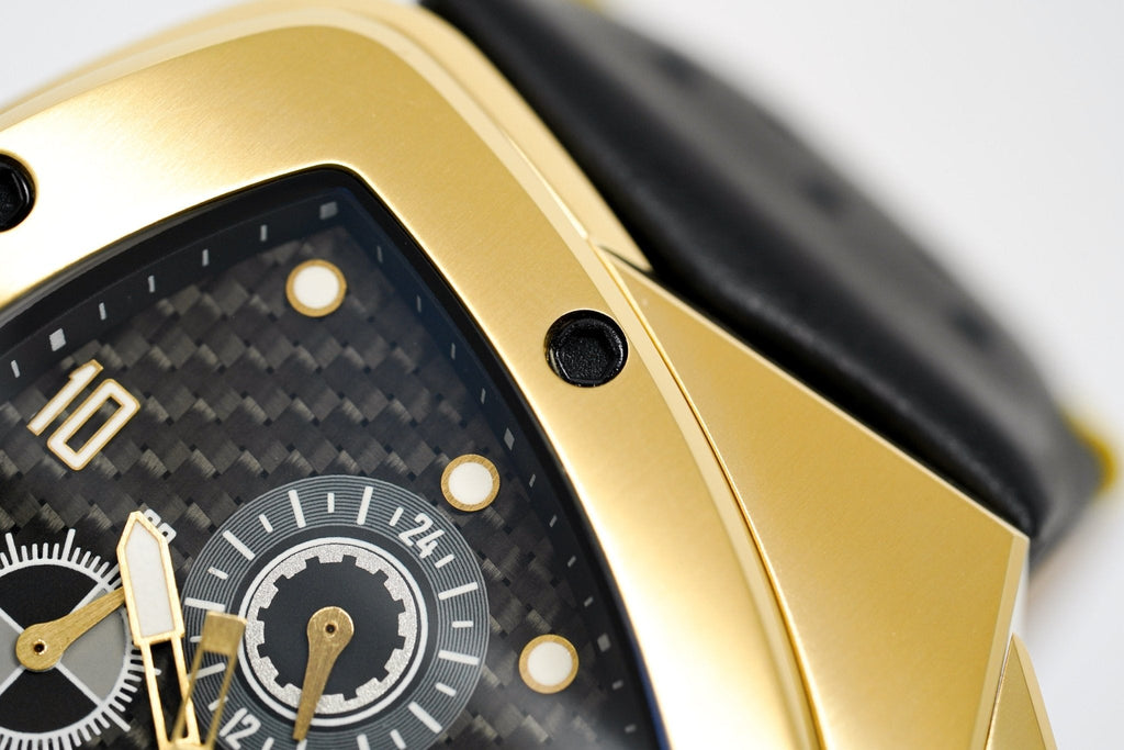 Tonino Lamborghini Men's Chronograph Watch Spyder Horizontal Yellow Gold