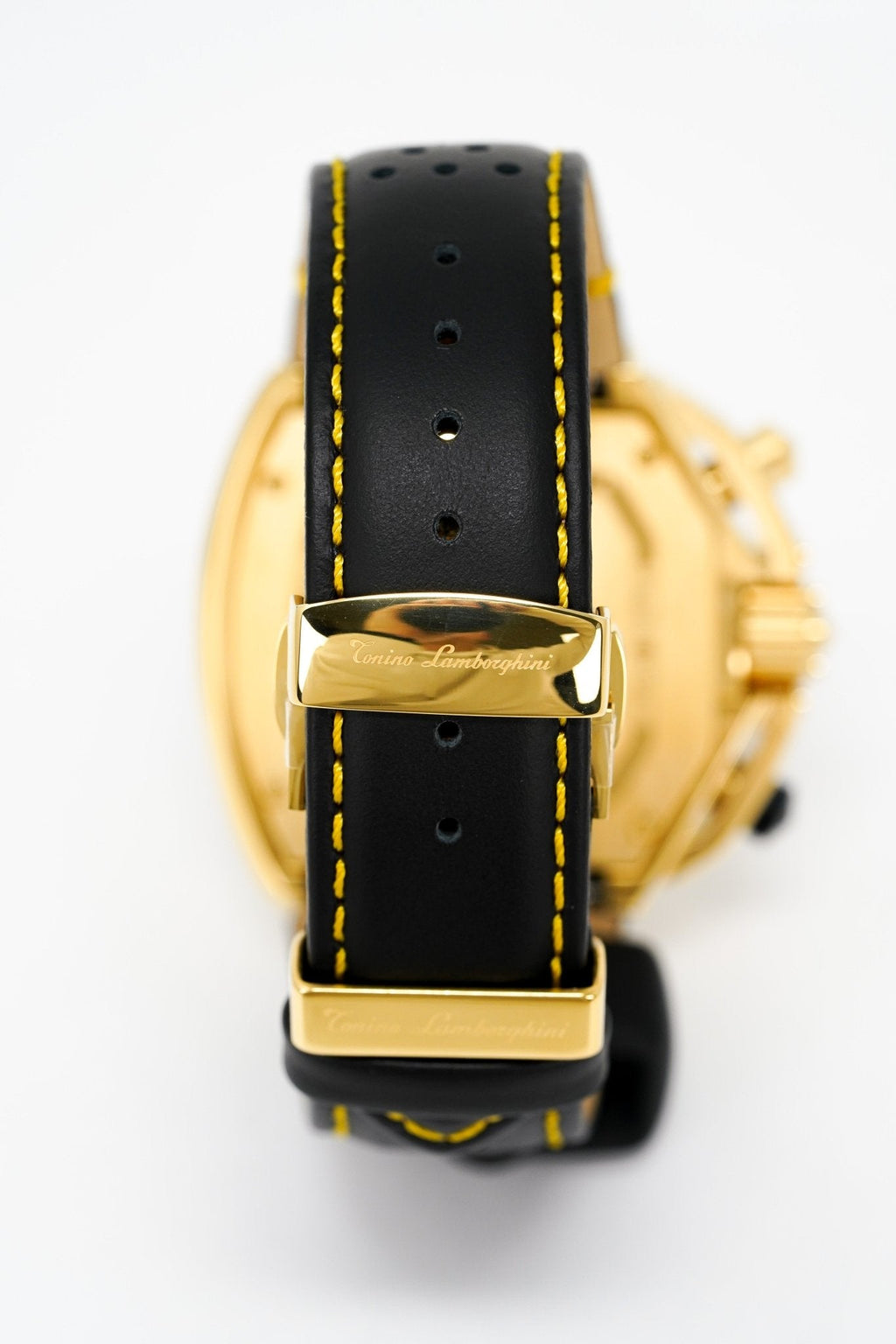 Tonino Lamborghini Men's Chronograph Watch Spyder Horizontal Yellow Gold