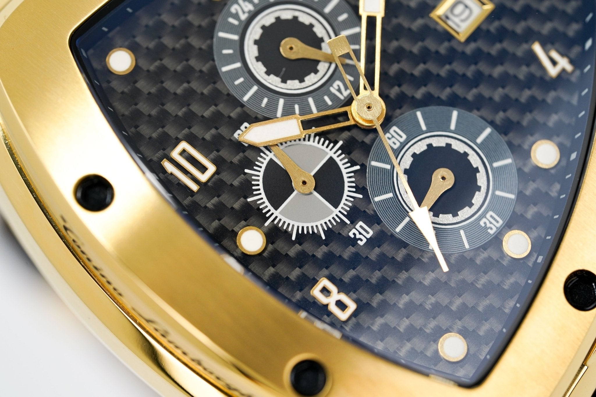 Tonino Lamborghini Men's Chronograph Watch Spyder Horizontal Yellow Gold
