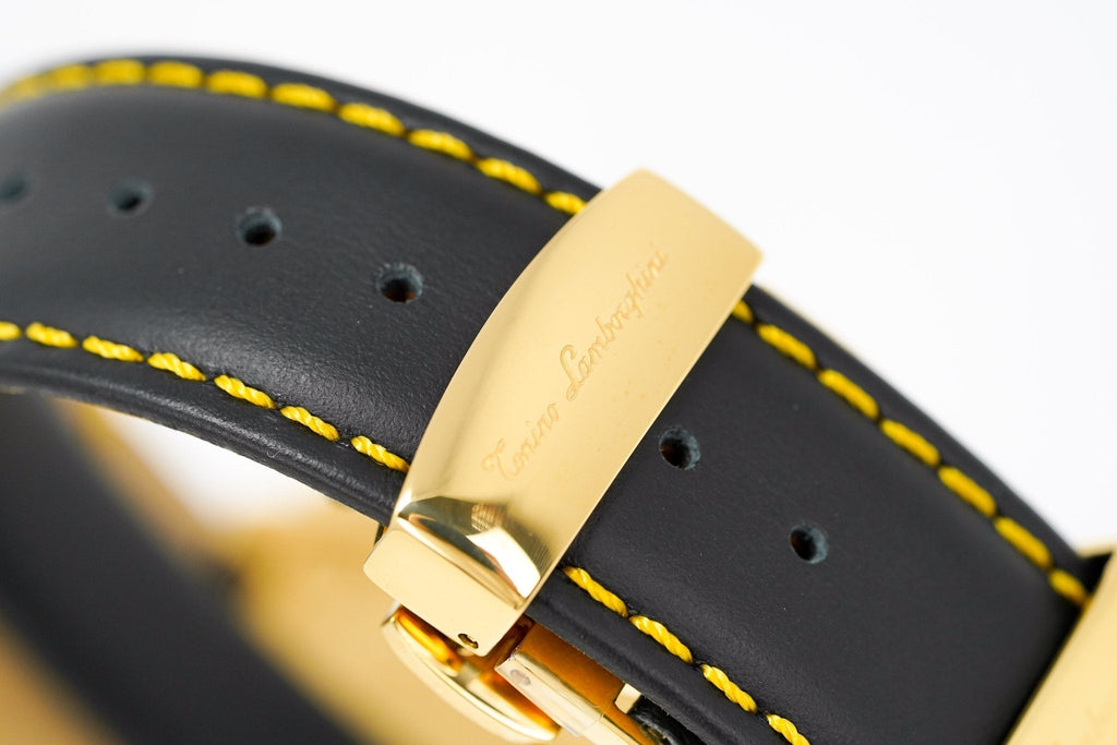 Tonino Lamborghini Men's Chronograph Watch Spyder Horizontal Yellow Gold