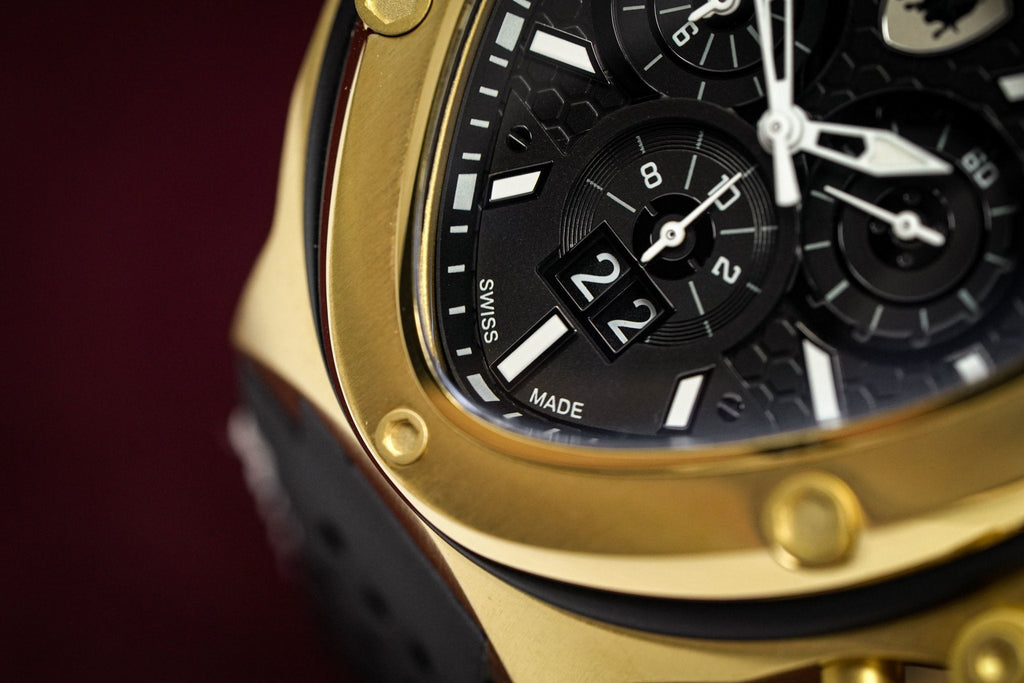 Tonino Lamborghini Spyder X Chronograph Watch Date Gold