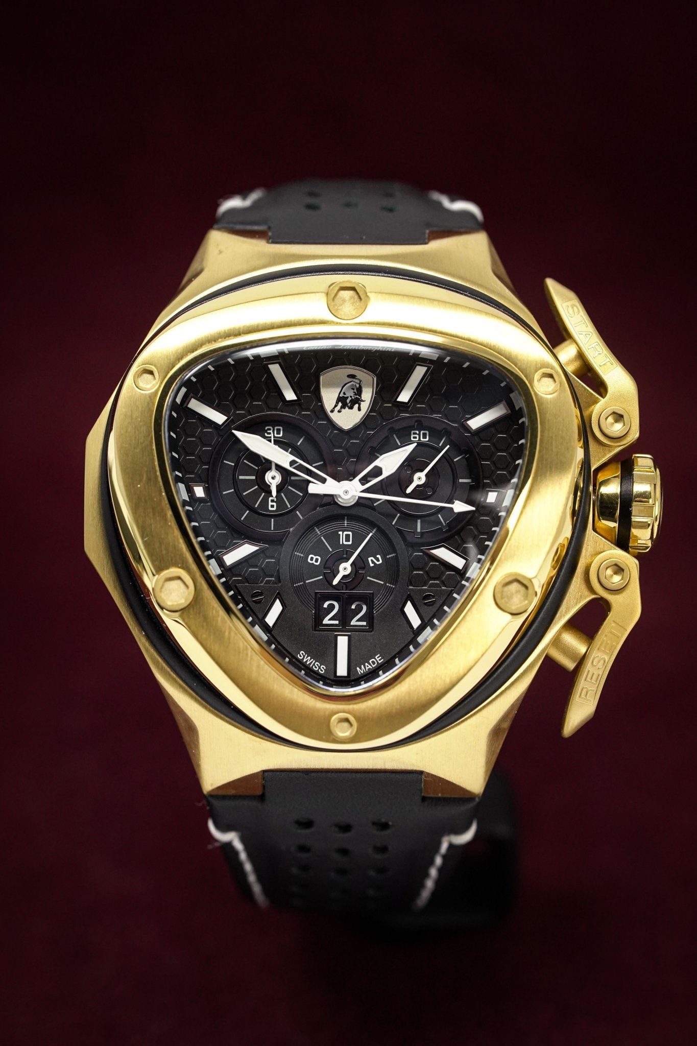 Tonino Lamborghini Spyder X Chronograph Watch Date Gold