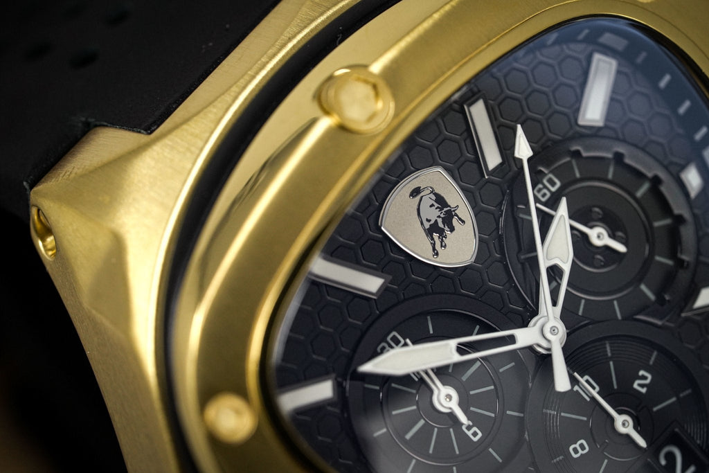 Tonino Lamborghini Spyder X Chronograph Watch Date Gold