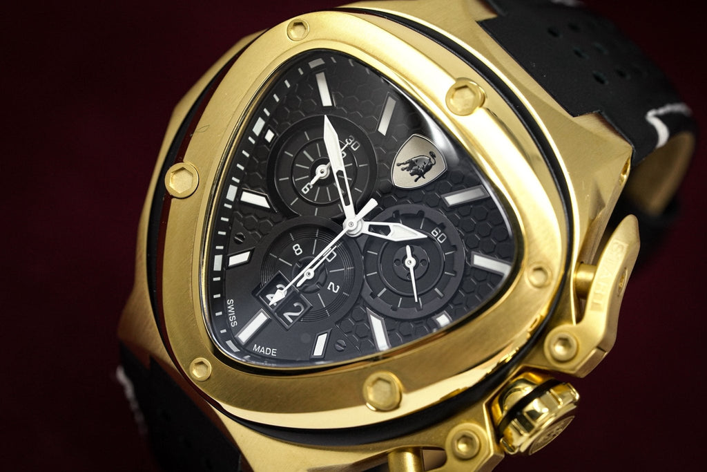 Tonino Lamborghini Spyder X Chronograph Watch Date Gold