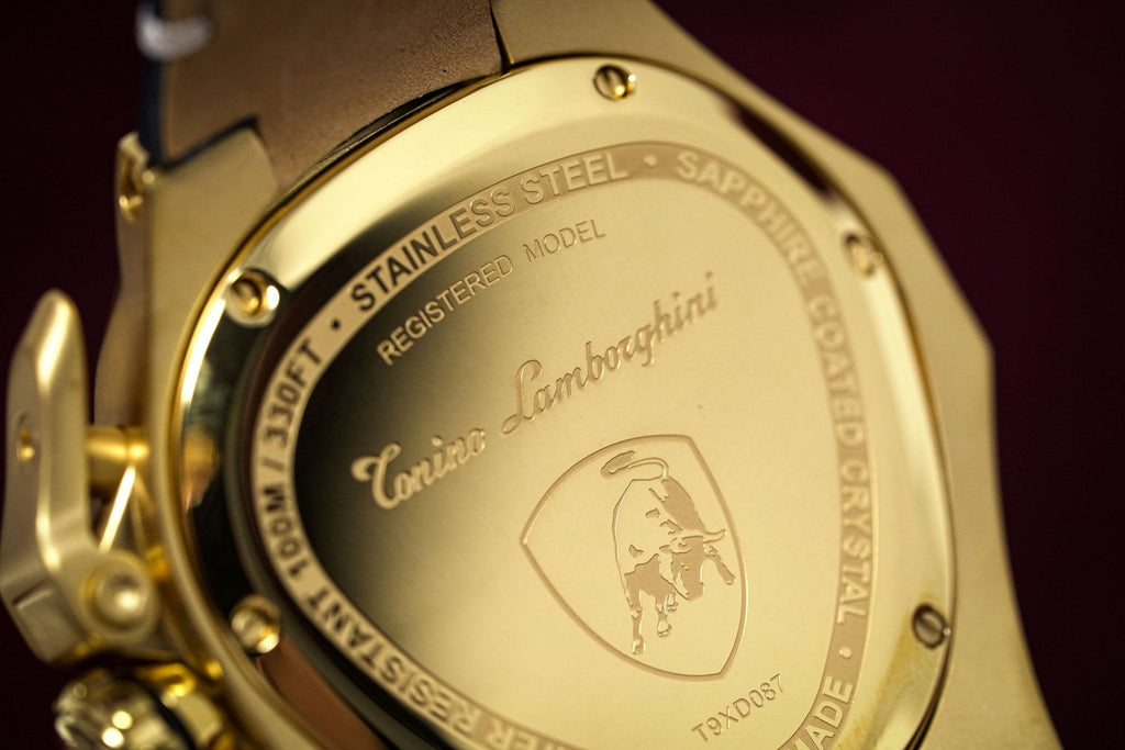 Tonino Lamborghini Spyder X Chronograph Watch Date Gold