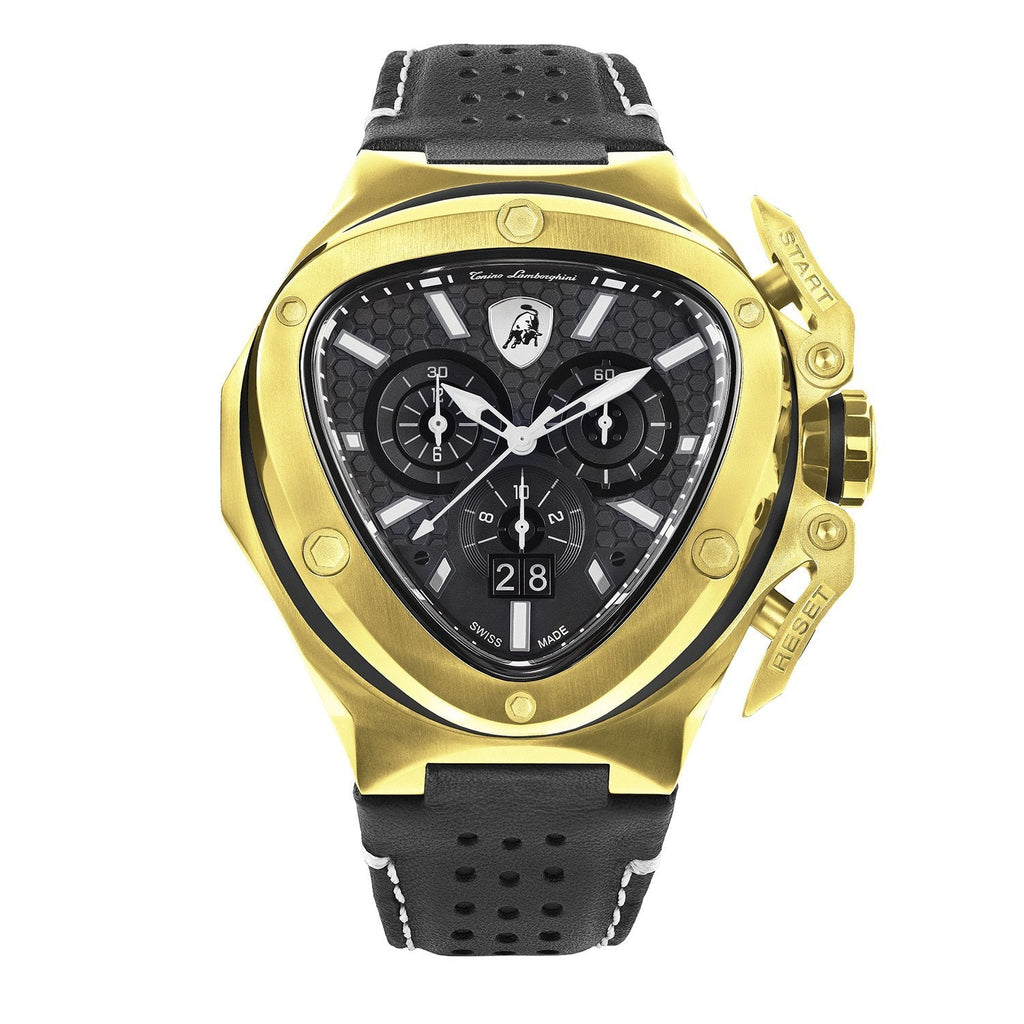 Tonino Lamborghini Spyder X Chronograph Watch Date Gold