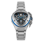 Tonino Lamborghini Men’s Watch 56mm Spyder X Silver Blue