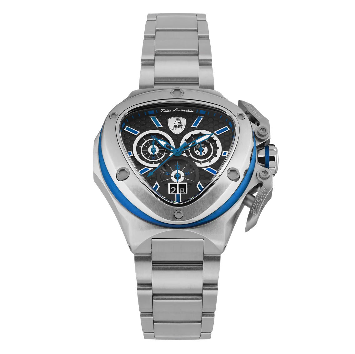 Tonino Lamborghini Men’s Watch 56mm Spyder X Silver Blue