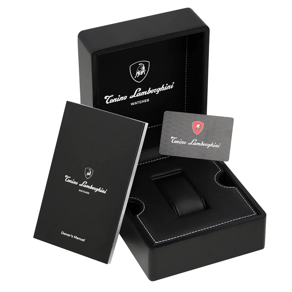 Tonino Lamborghini Spyder X Men’s Black Blue Watch