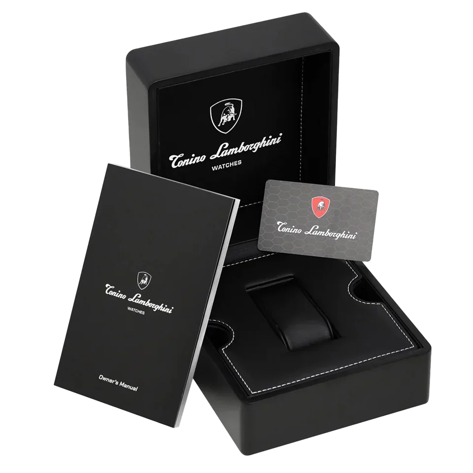 Tonino Lamborghini Men’s Watch 56mm Spyder X Black Yellow
