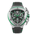 Tonino Lamborghini Spyder X Men's Silver Green Watch