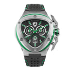 Tonino Lamborghini Men's Watch 53mm Spyder X Silver Green