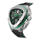 Tonino Lamborghini Spyder X Men's Silver Green Watch