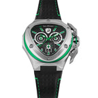 Tonino Lamborghini Men's Watch 53mm Spyder X Silver Green