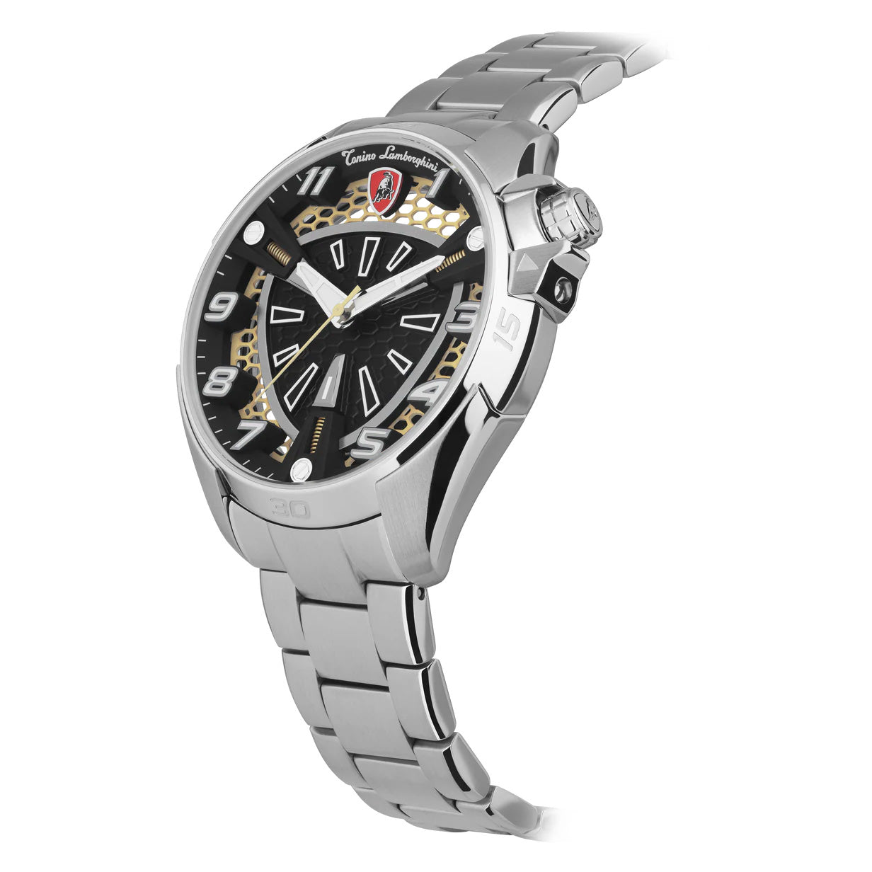 Tonino Lamborghini Shock ABS Men's Silver Watch