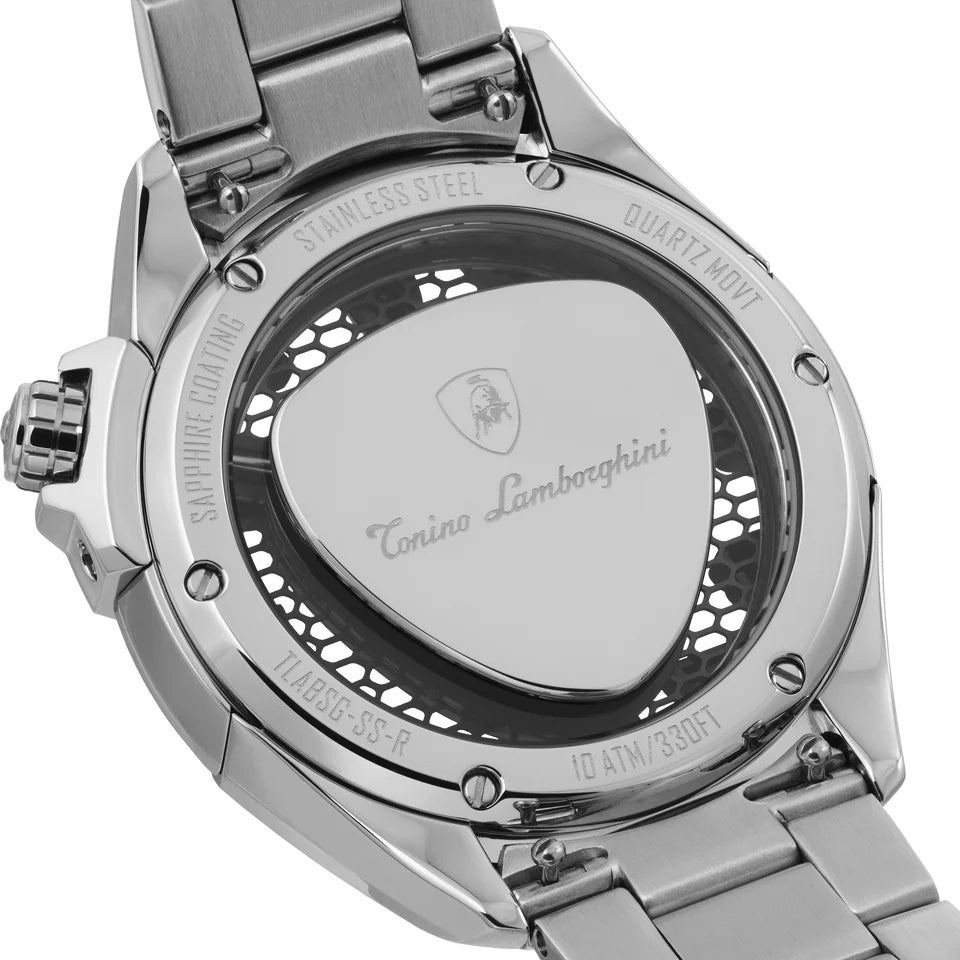 Tonino Lamborghini Shock ABS Men's Silver Watch