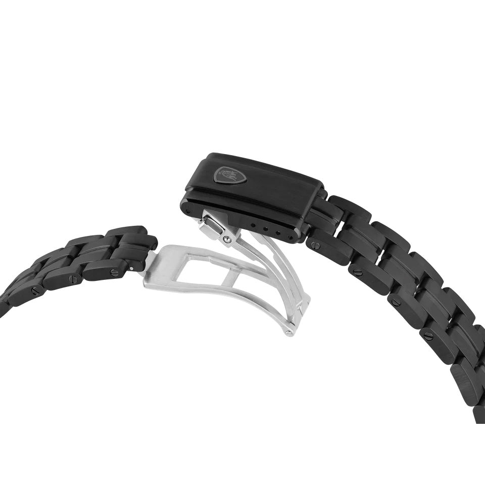 Tonino Lamborghini Cuscinetto Men's Black White Watch
