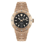 Tonino Lamborghini Men's Watch 42mm Cuscinetto Rose Gold Black