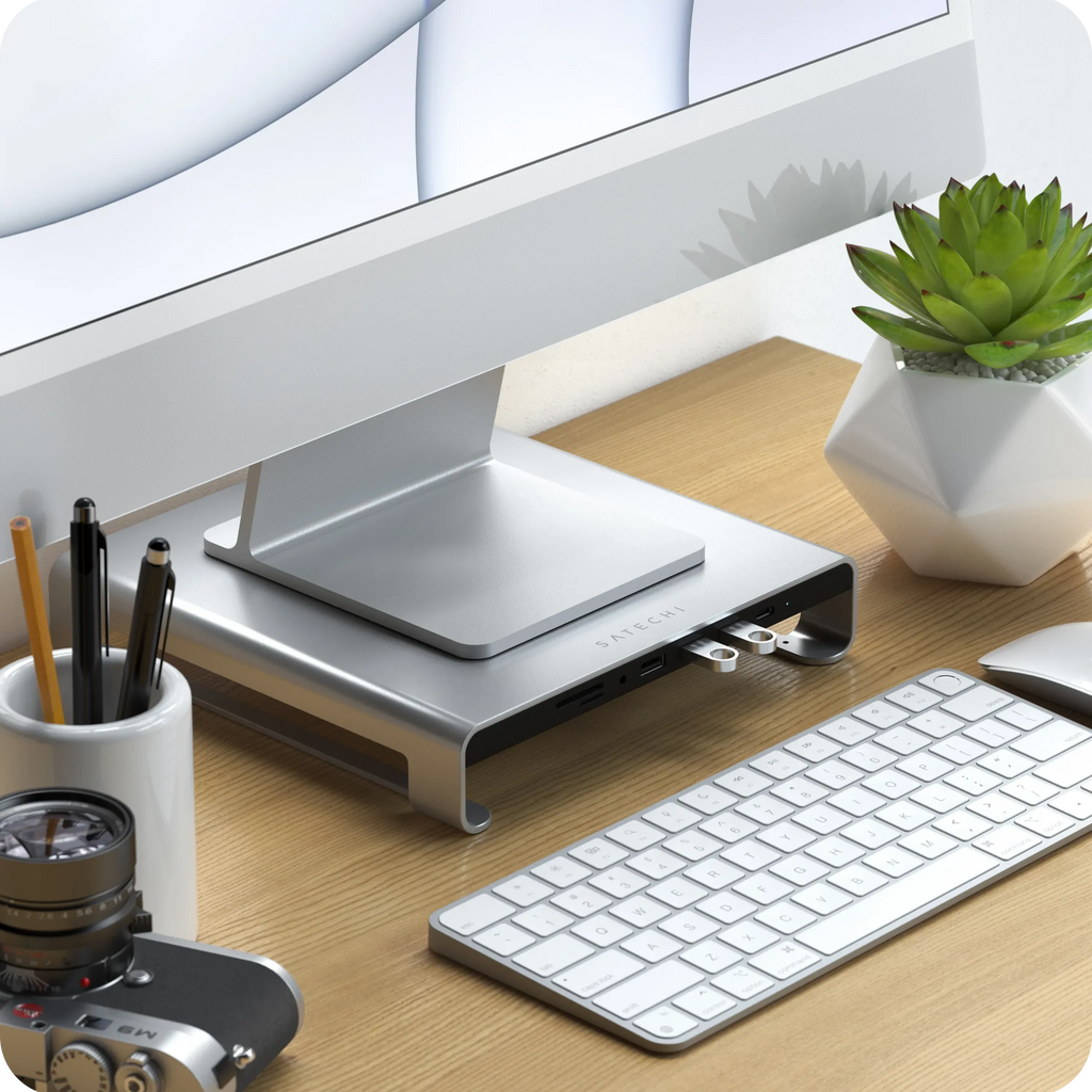 Typ-C Aluminium Monitorständer-Hub für iMac