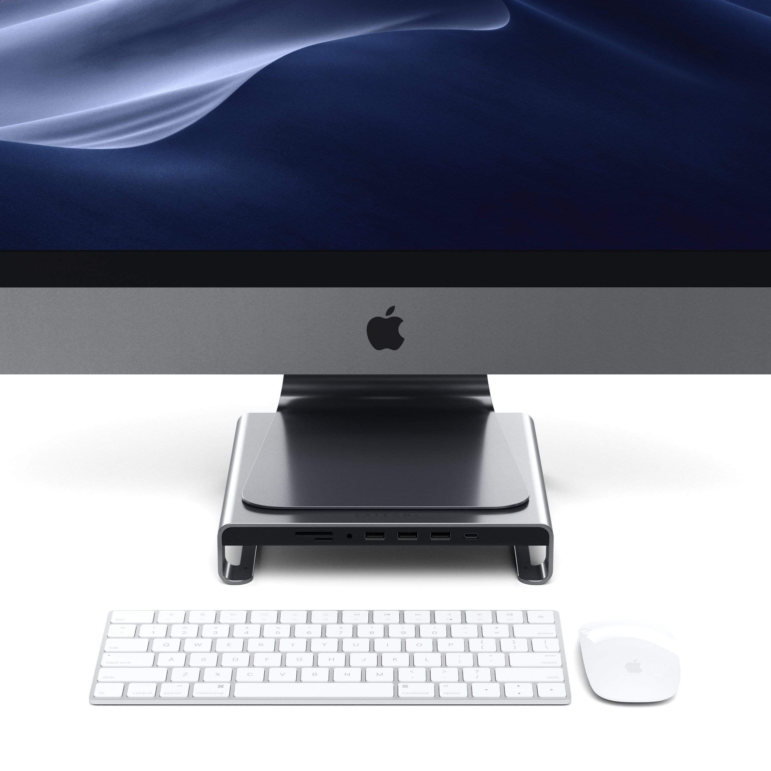 Typ-C Aluminium Monitorständer-Hub für iMac