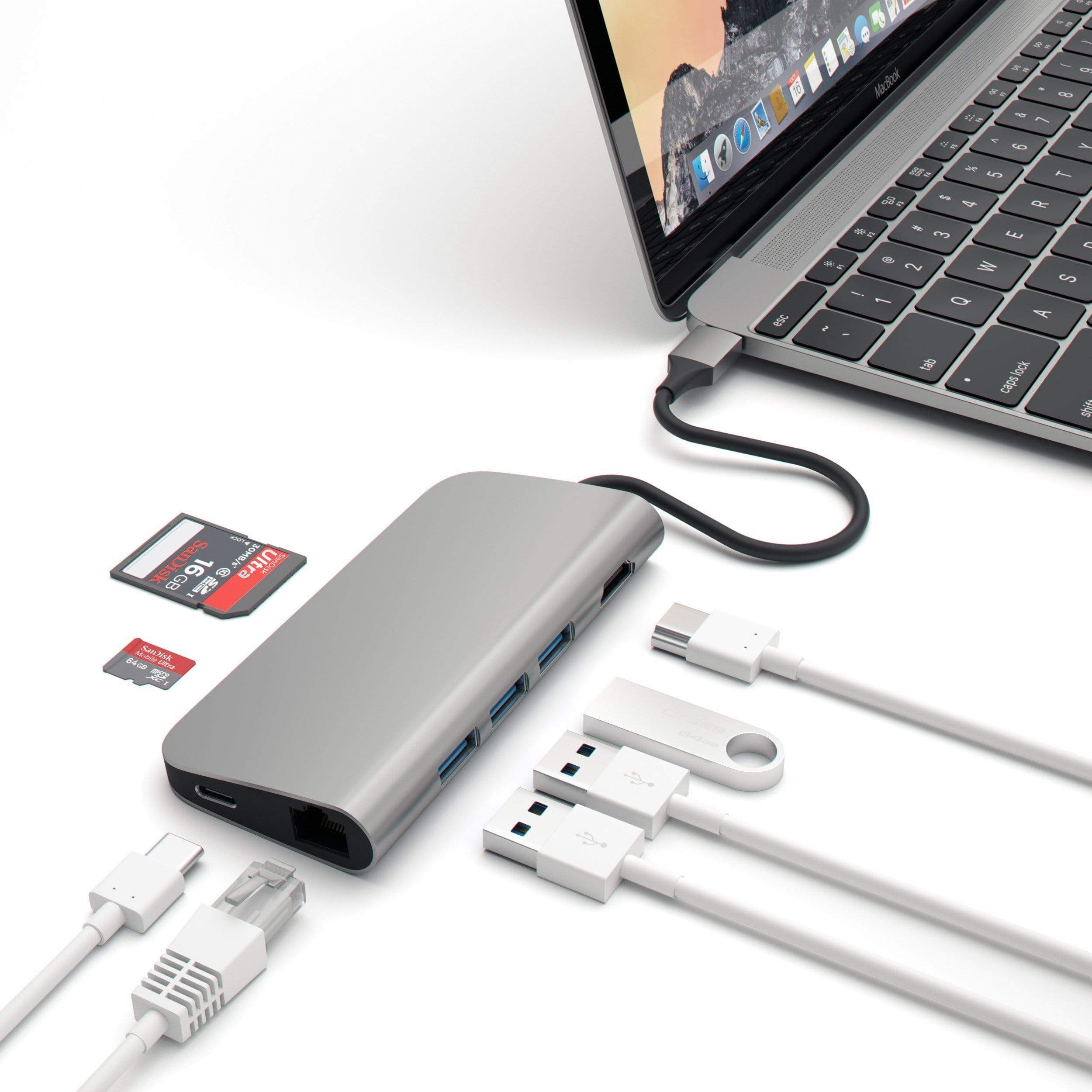 Type-C Multi-Port Adapter 4K mit Ethernet