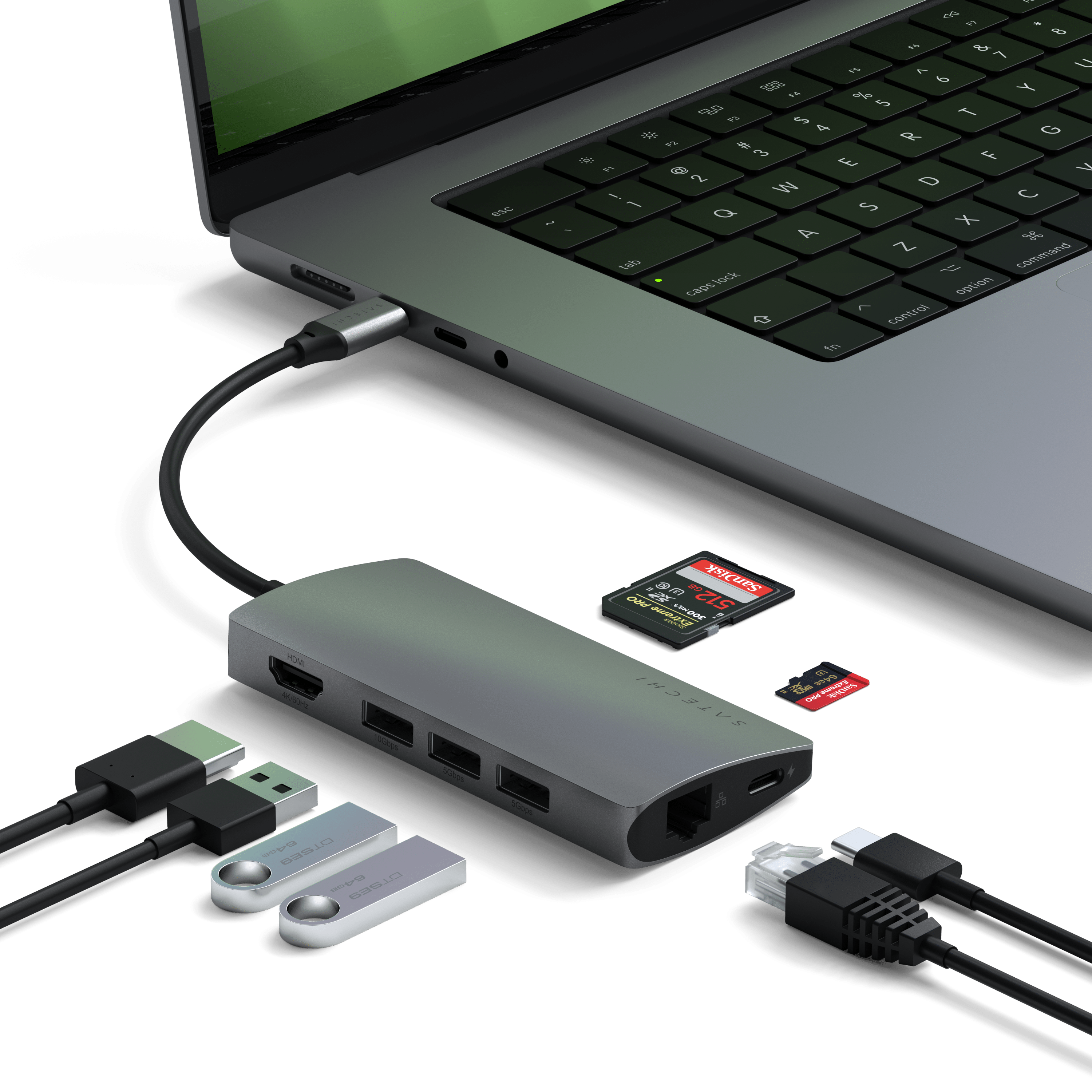 Typ-C-Multiport-Adapter 4K mit Ethernet V2