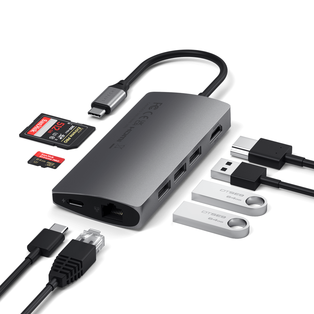 Typ-C-Multiport-Adapter 4K mit Ethernet V2
