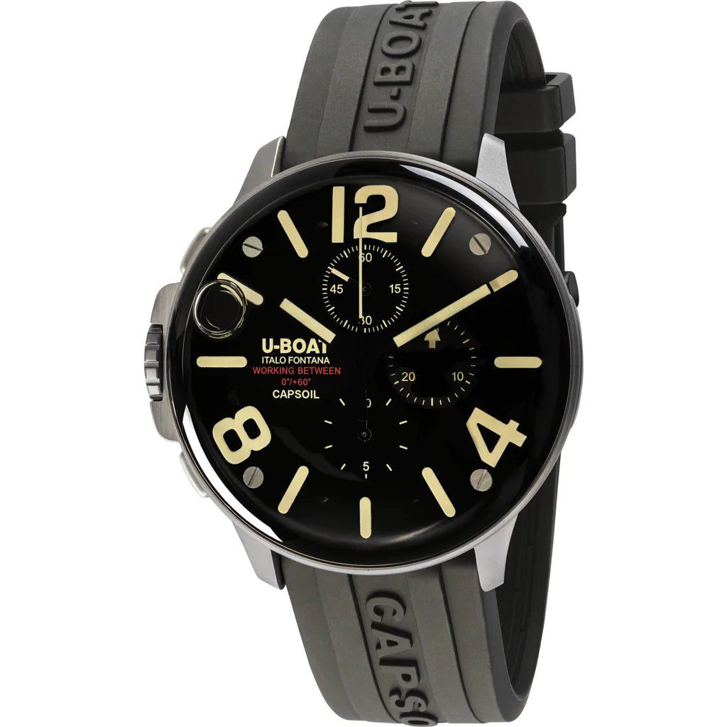 U-Boat Watch Capsoil Chronograph 45 Black Steel