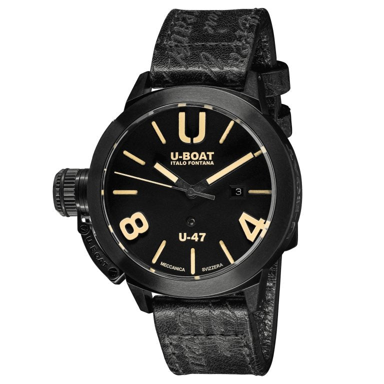 U-Boat Men’s Watch 47mm Classico U-47 Black AB1