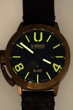 U-Boat Men’s Watch 47mm Classico U-47 Bronze