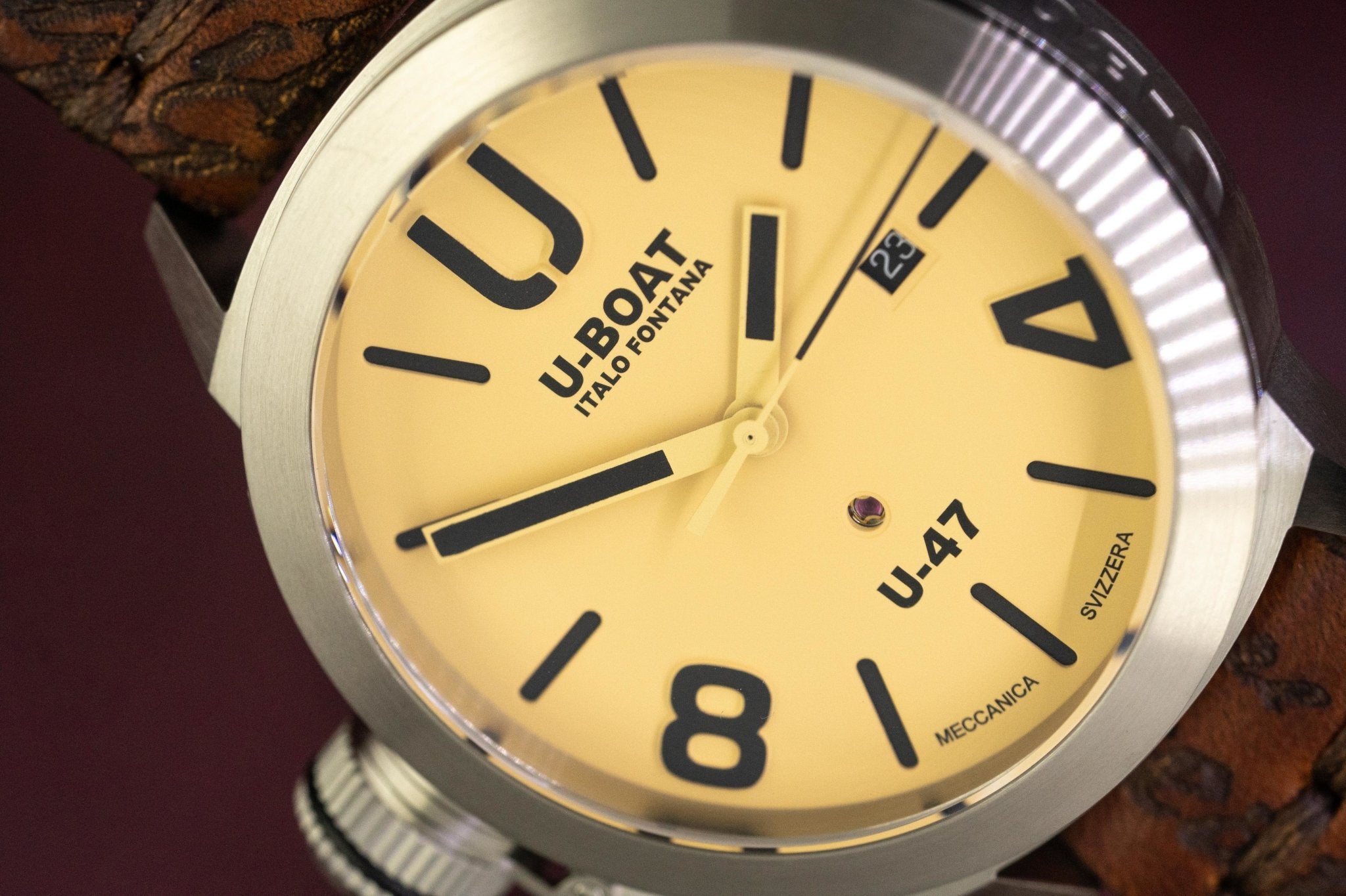 U-Boat Men’s Watch 47mm Classico U-47 Beige