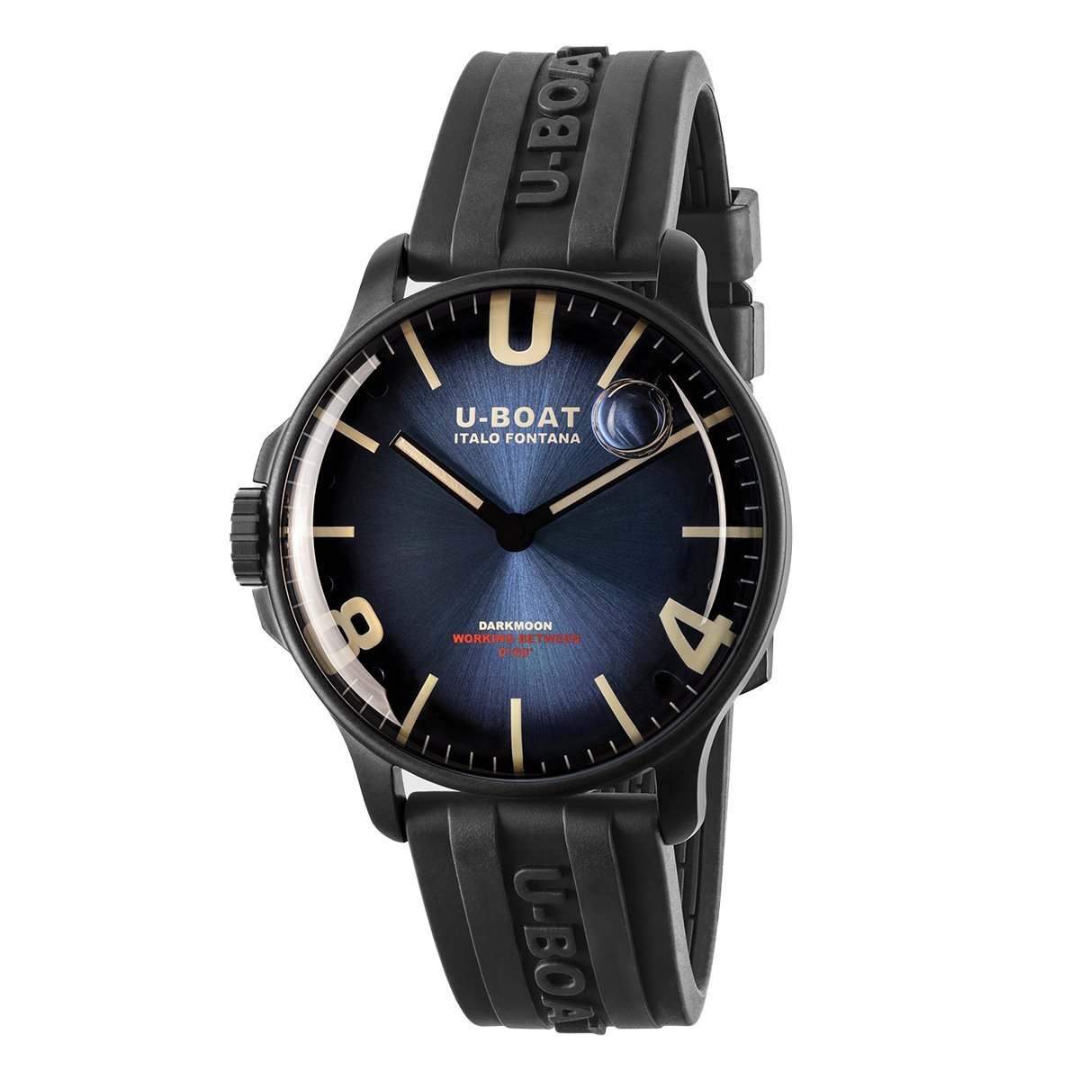U-Boat Watch Darkmoon 44 Blue Soleil IP Black