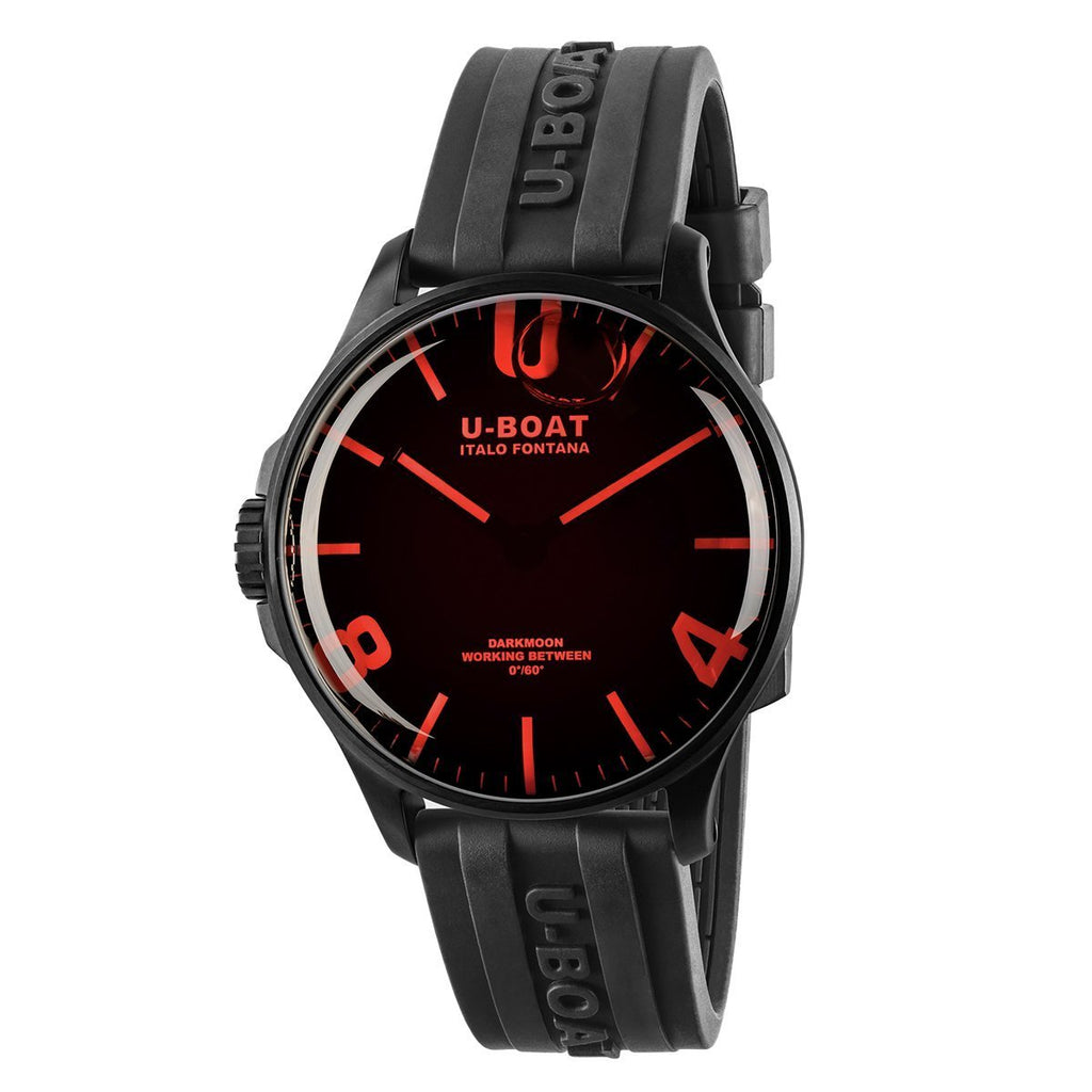 U-Boat Watch Darkmoon 44 Red Sapphire IP Black