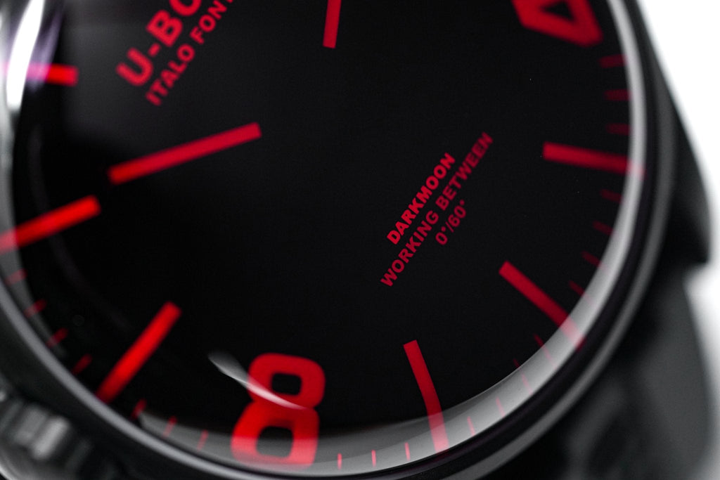 U-Boat Watch Darkmoon 44 Red Sapphire IP Black