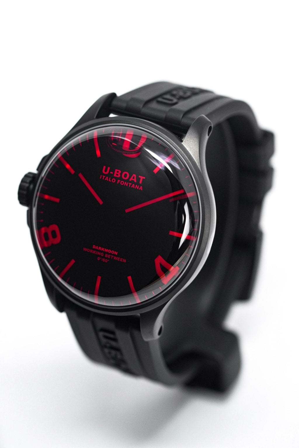 U-Boat Watch Darkmoon 44 Red Sapphire IP Black
