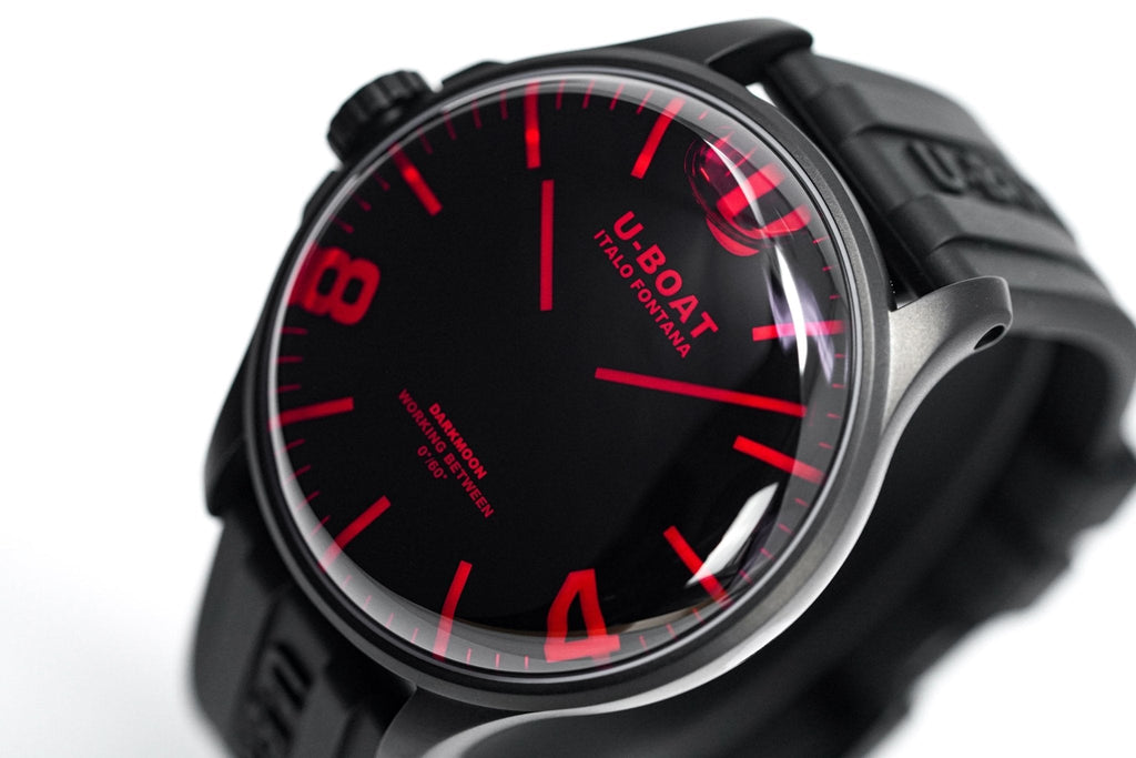 U-Boat Watch Darkmoon 44 Red Sapphire IP Black