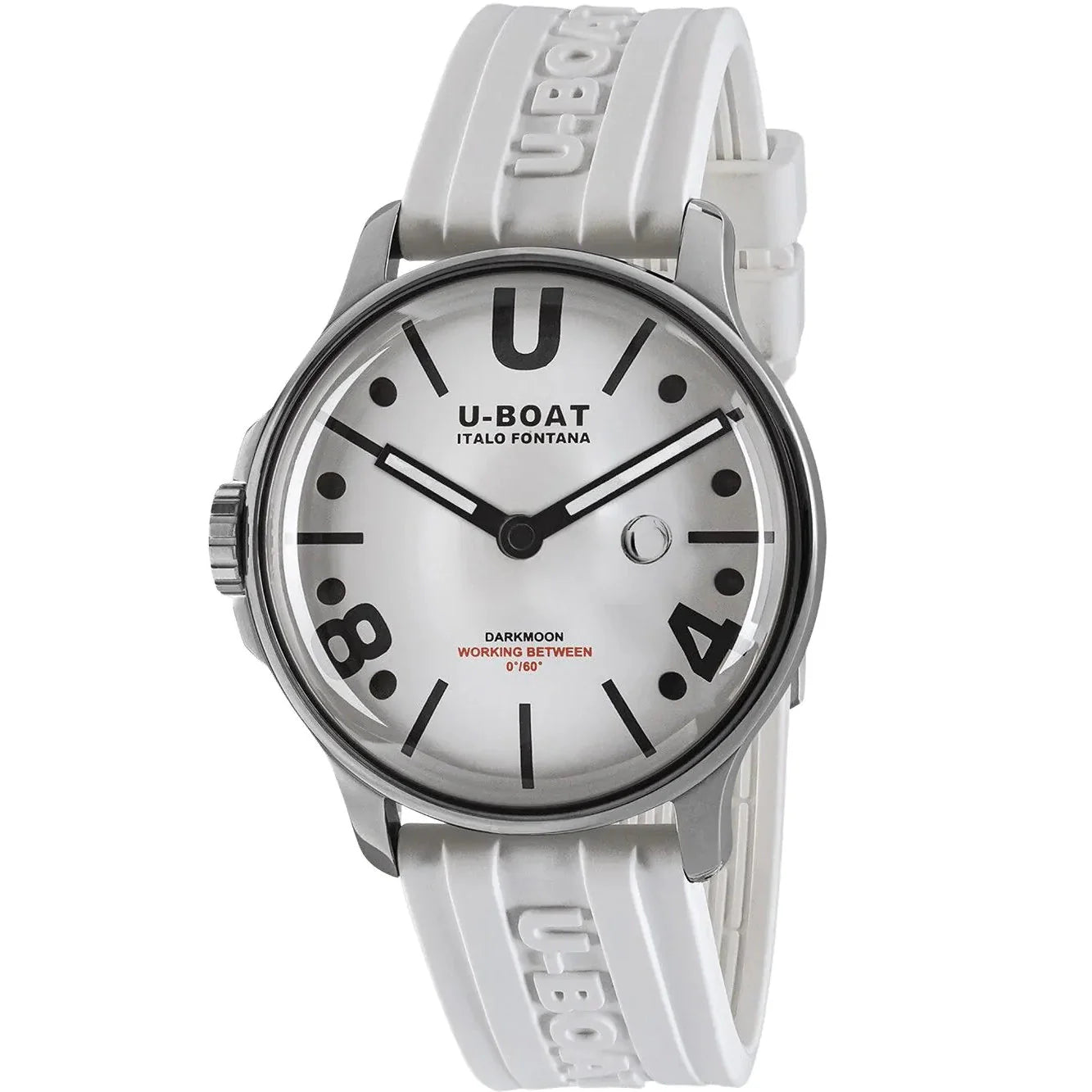 U-Boat Darkmoon 44mm White Curve SS Men's Watch