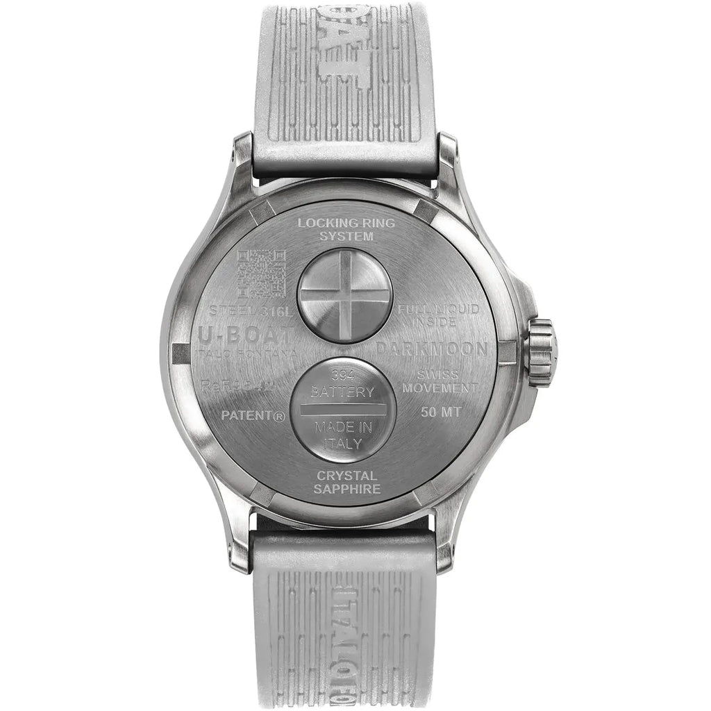 U-Boat Darkmoon 44mm White Curve SS Men's Watch