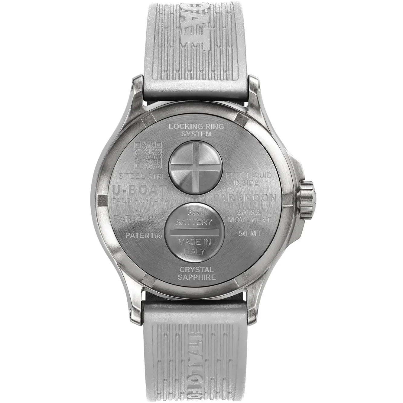U-Boat Darkmoon 44mm White Curve SS Men's Watch