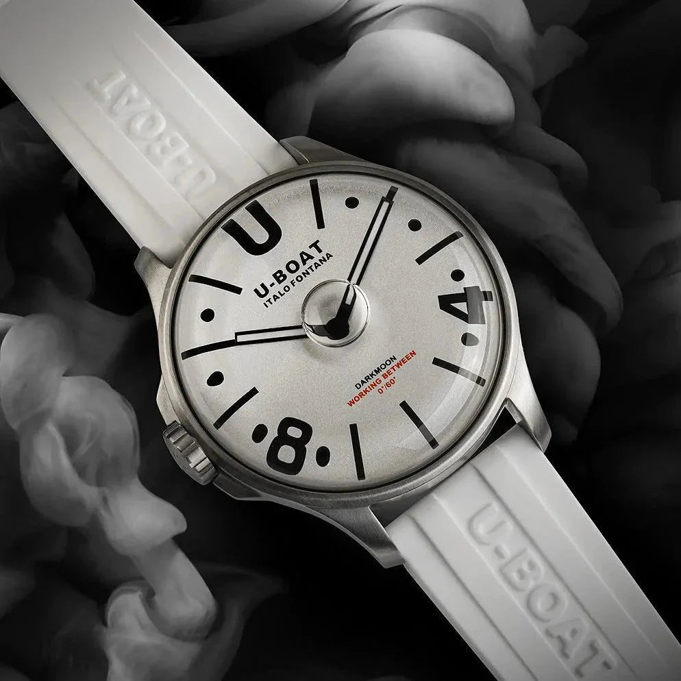 U-Boat Darkmoon 44mm White Curve SS Men's Watch