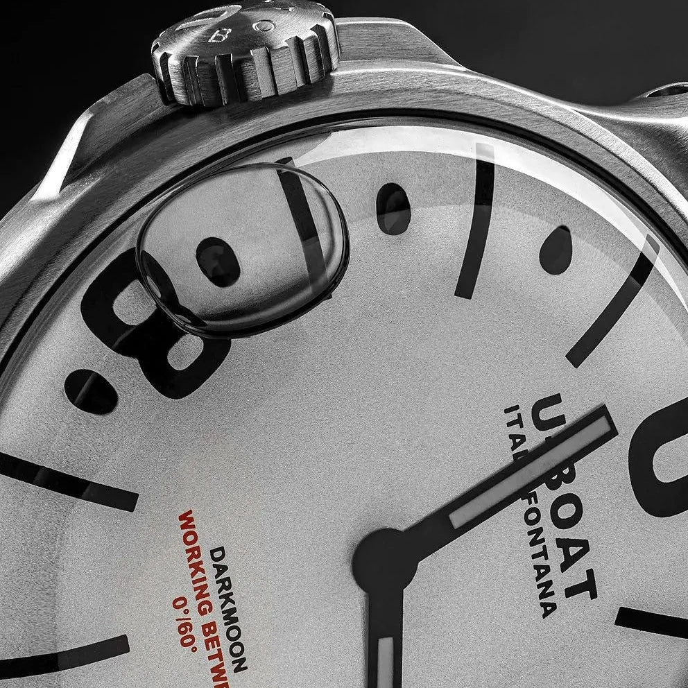 U-Boat Darkmoon 44mm White Curve SS Men's Watch