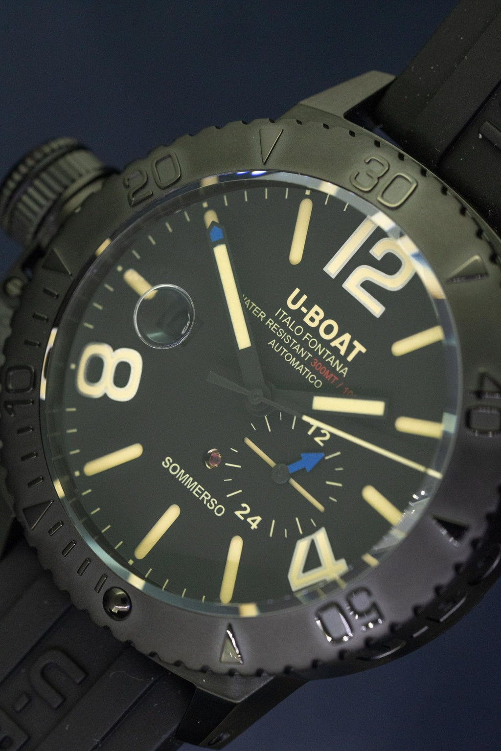 U-Boat Men’s Watch 46mm Sommerso Diver DLC Black