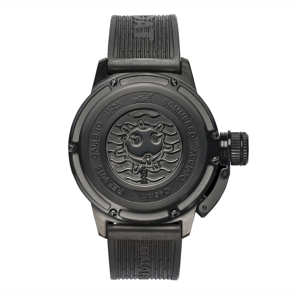 U-Boat Men’s Watch 46mm Sommerso Diver DLC Black