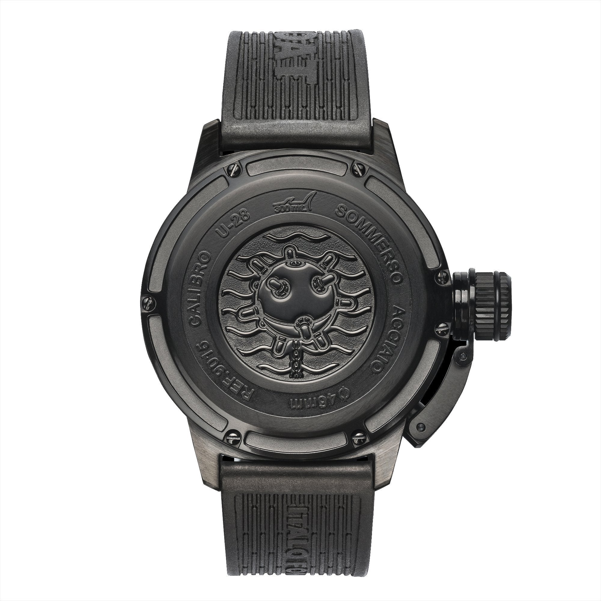 U-Boat Men’s Watch 46mm Sommerso Diver DLC Black