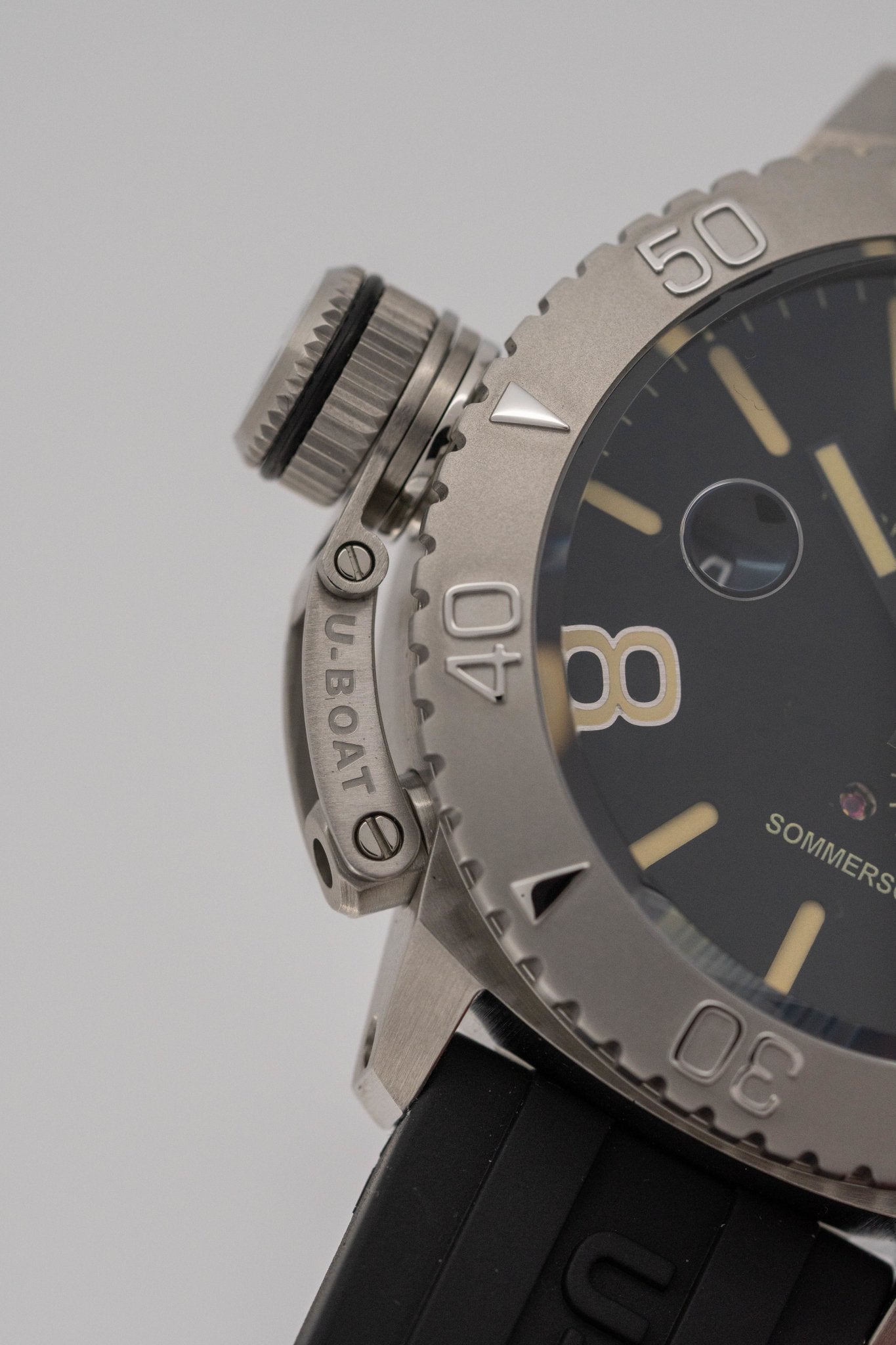 U-Boat Men’s Watch 46mm Sommerso Automatic Diver Black