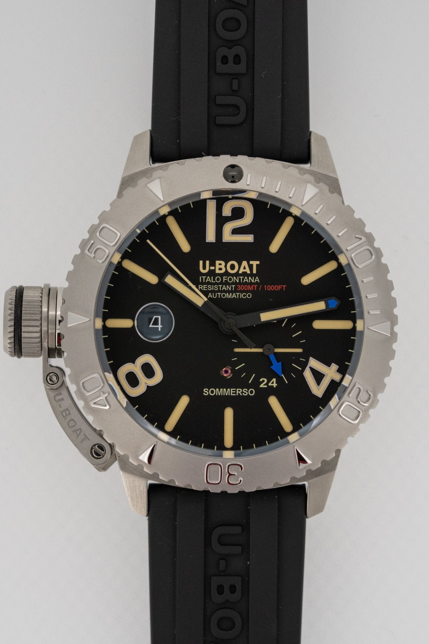U-Boat Men’s Watch 46mm Sommerso Automatic Diver Black